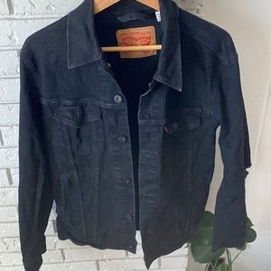 Levi black denim jacket Mens M